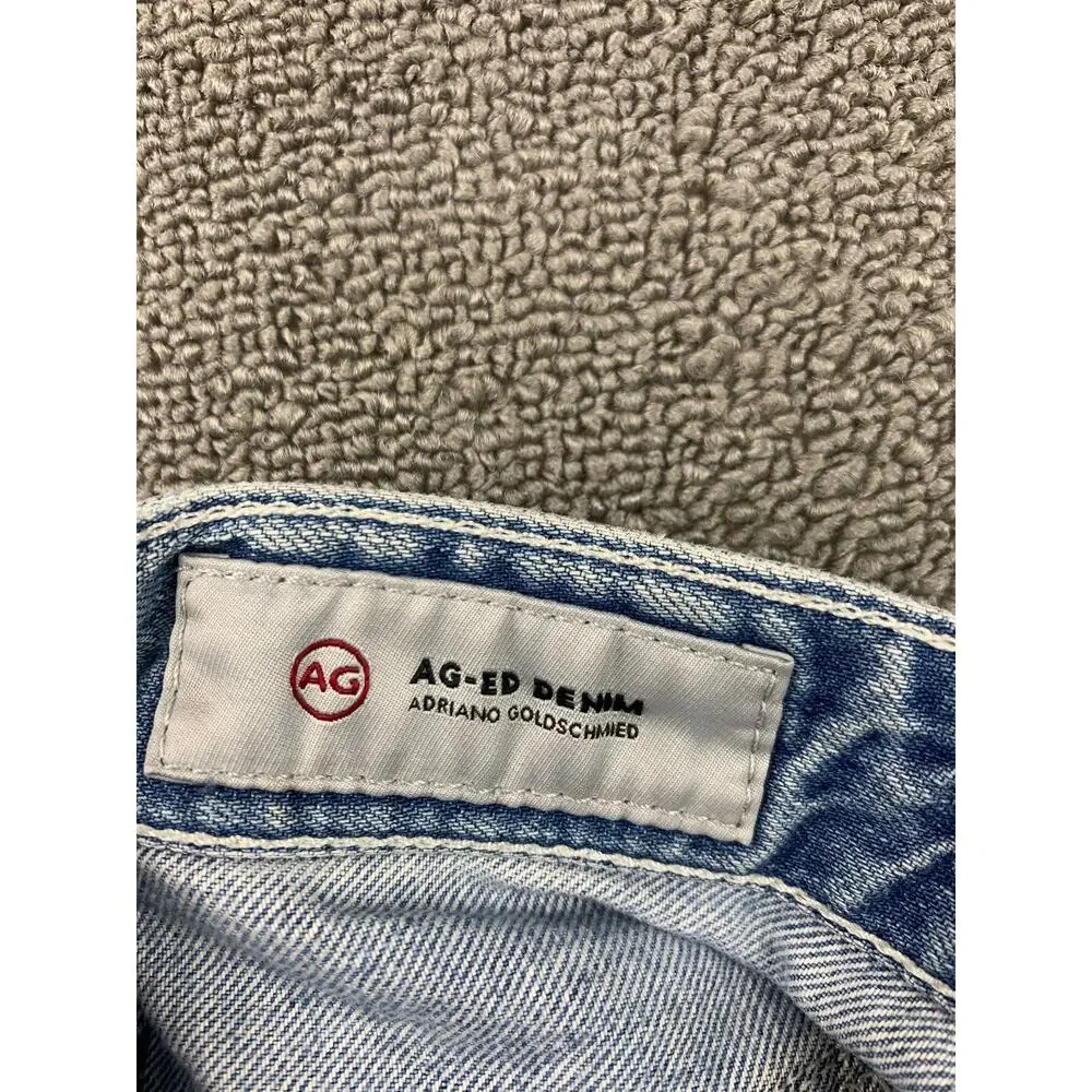 AG Adriano Goldschmied Womens Skirt 24 Blue‎ The Sandy Distressed Y2K Grunge